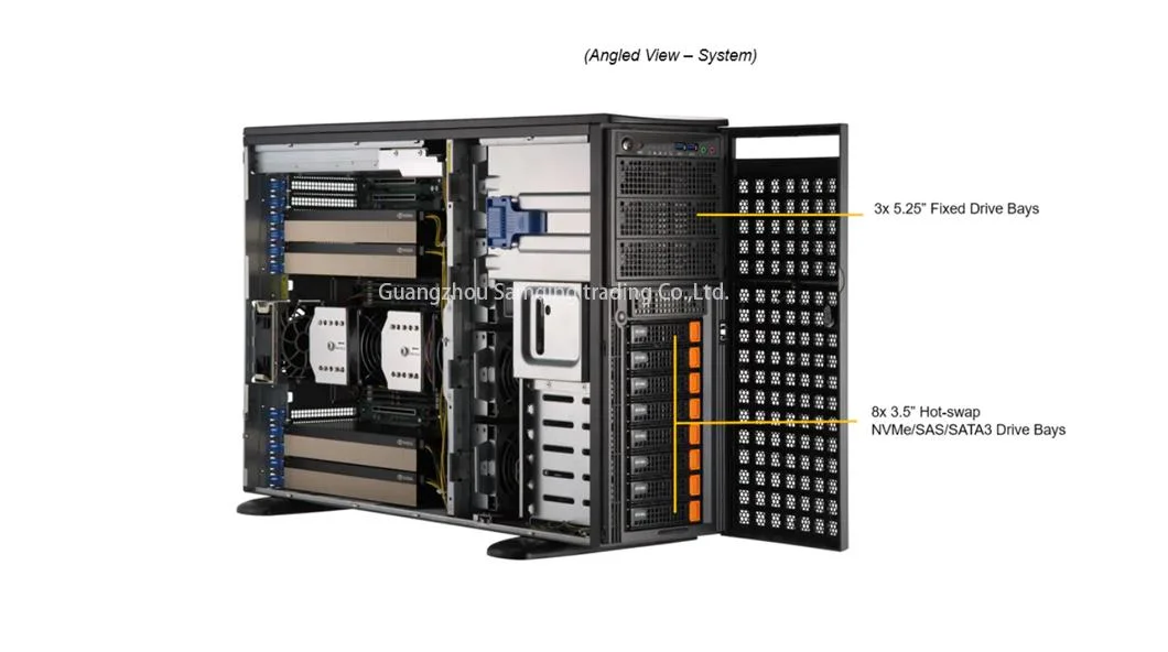 Supermicro Sys-741ge-Tnrt 7u Tower Intel Xeon 5418y CPU GPU Workstation