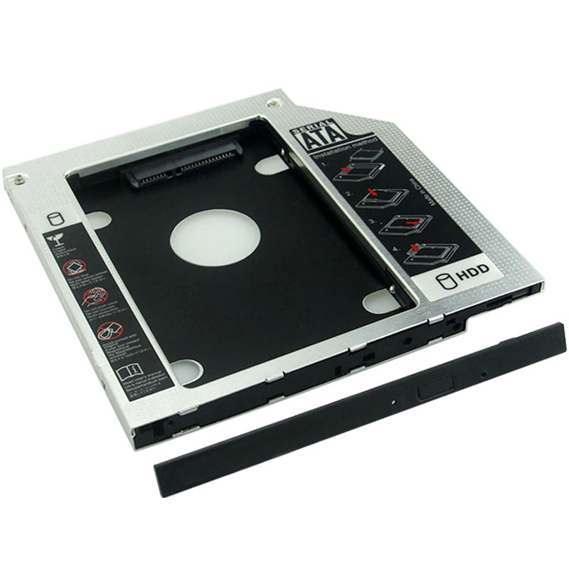 OEM Half Metalcaddy HDD 2.5 Inch 9.5mm 2ND SATA7+15pin HDD SSD Hard Drive Caddy for with Screwdriver Second HDD Tray Caddy