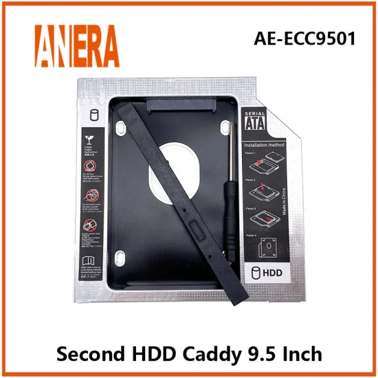 Alluminio 9.0/9.5/12.7mm 2.5 pollici 2ND Disco Rigido Caddy SATA3.0 SSD Staffa Adattatore Secondo HDD Caddy Laptop